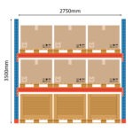 Kaubaaluste riiuli põhiosa Boracs 3500x2750mm