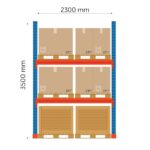 Kuormalavahylly Pohja Boracs, FIN, 3500x2300mm