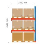 Kuormalavahyllyjen jatke Boracs, FIN, 3500x2300mm