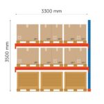 Kuormalavahyllyjen jatke Boracs, FIN, 3500x3300mm