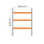 Main part of media shelf 2500 x 1850 x 800mm