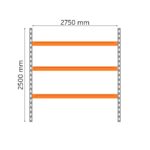 Main part of media shelf 2500 x 2750 x 600mm