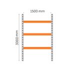 Main part of media shelf 3000 x 1500 x 600mm