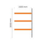 Media shelf extension 3000 x 1500 x 600mm