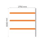 Media shelf extension 3000 x 2750 x 800mm