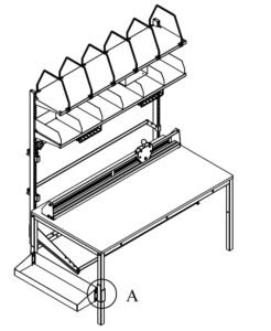 Multifunktsionaalne lisaosa töölauale I74304  2000x800 mm, I74324 - Image 3