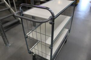 2-tasoinen vaunu 1195 x 470 x 1120mm, KOKM8000-2L-CL - Image 5