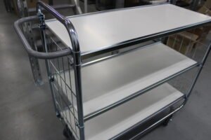 2-tasoinen vaunu 1195 x 470 x 1120mm, KOKM8000-2L-CL - Image 6