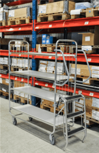 Komplekteerimise ja riiulikäru KM8000-4XL-CL,  4 tasapinnaga 1395 x 470 x 1590mm - Image 5