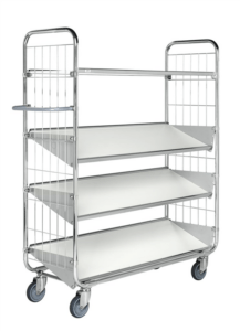 Komplekteerimise ja riiulikäru KM8000-4XL-CL,  4 tasapinnaga 1395 x 470 x 1590mm - Image 2