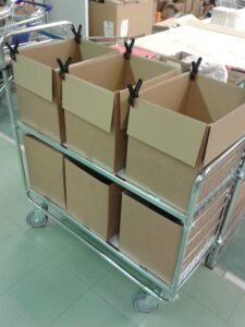 2-tasoinen vaunu 1195 x 470 x 1120mm, KOKM8000-2L-CL - Image 3