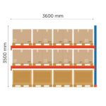 Удлинитель паллетного стеллажа Boracs 3500x3600 мм