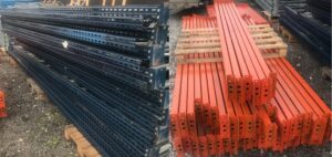 Kasutatud aluseriiuli Mecalux tugiraamid ja talad erinevad mõõdud