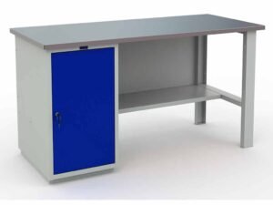 Töölaud 1600x700 mm riiuliboksi ja metallkattega