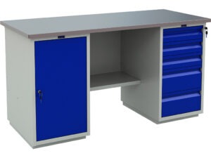 Töölaud 1600x700 mm riiuli- ja sahtliboksiga (kopeeri)