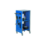 Tool cabinet on perforated wheels 490x445x1080 mm, I74010
