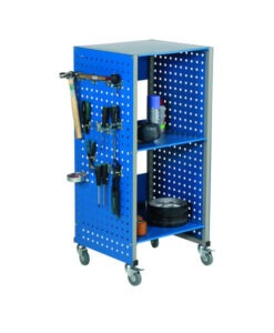 Tool cabinet on perforated wheels 490x445x1080 mm, I74010 - Image 2