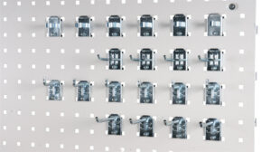 Set of 20 hooks for perforated wall, I74112