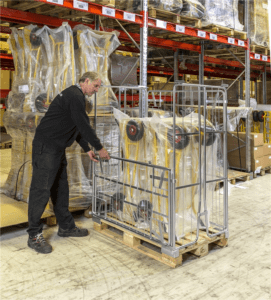 Kaubaaluse konteiner 1200x800x1800 avaneb pikem külg, KOKM901800 - Image 3