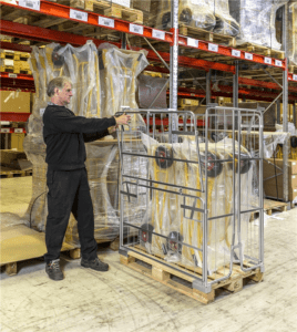 Kaubaaluse konteiner 1200x800x1800 avaneb pikem külg, KOKM901800 - Image 4