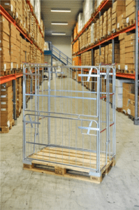 Kaubaaluse konteiner 1200x800x1800 avaneb pikem külg, KOKM901800 - Image 5