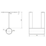 Valvepeegli seinakinnitus Dancop EUvex (ED) peeglitele - Image 2