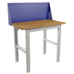 Töölaud 1200x700 mm vineerkatte ja perforeeritud plekiga, PREXP204