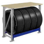 Töölaud 1000x500 mm vineerkattega, PRMAST102 - Image 2