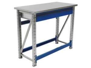 Töölaud 1000x500 mm sahtli ja metallkattega, PRMAST103