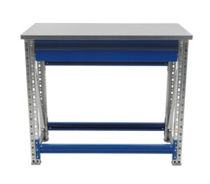 Töölaud 1000x500 mm sahtli ja metallkattega, PRMAST103 - Image 5