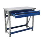 Töölaud 1000x500 mm sahtli ja metallkattega, PRMAST103 - Image 6