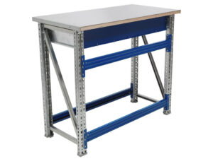 Töölaud 1000x500 mm sahtli ja metallkattega, PRMAST103 - Image 7