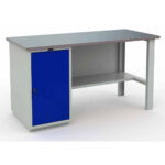 Töölaud 1600x700 mm kapi ja metallkattega, PRPRO600