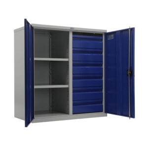 Metallkapp tööriistadele 1000x950x500 mm, vaheseina ja kuue väikse sahtliga, PR100206 - Image 2