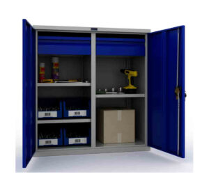 Metallkapp tööriistadele 1000x950x500 mm, vaheseina ja kahe väikse sahtliga, PR100302