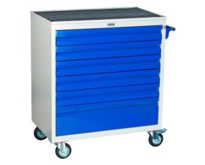 Komplekteerimiskäru 738x750x453 mm, kuue sahtli ja ratastega