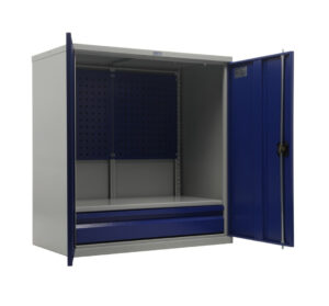 Metallkapp tööriistadele 1000x950x500 mm, sahtli ja perforeeritud plekiga, PR021010 - Image 2