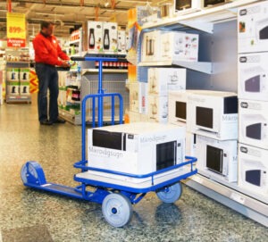 Tõukekäru sinine 690x585mm, 150kg, I58010 - Image 4