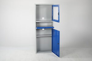 Arvutikapp1730x280x640 mm hall/sinine, I71152 - Image 4