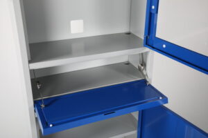 Arvutikapp1730x280x640 mm hall/sinine, I71152 - Image 5