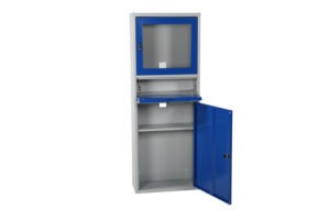 Arvutikapp1730x280x640 mm hall/sinine, I71152 - Image 3