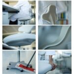 Laboritool punane, kõrgus 400-510 mm, GL85B9103-R - Image 4