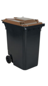 Prügikonteiner 360, rohelise kaanega, I31302