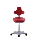 Laboritool punane, kõrgus 400-510 mm, GL85B9103-R