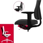 Kontoritool Office Lux 430 polsterdatud kangaga, kõrgus 470-610 mm, GL85B430-0 - Image 9