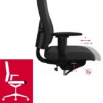 Kontoritool Office Lux 430 polsterdatud kangaga, kõrgus 470-610 mm, GL85B430-0 - Image 5