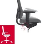 Kontoritool Office Lux 430 polsterdatud kangaga, kõrgus 470-610 mm, GL85B430-0 - Image 4