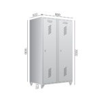 RIIDEKAPP PRACTICE 2x400 mm, RAL 7038, jalgadega