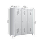 RIIDEKAPP PRACTICE 3x400 mm, RAL 7038, jalgadega