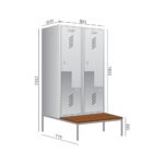 RIIDEKAPP PRACTICE MLS 2x400 RAL 7038, pingiga